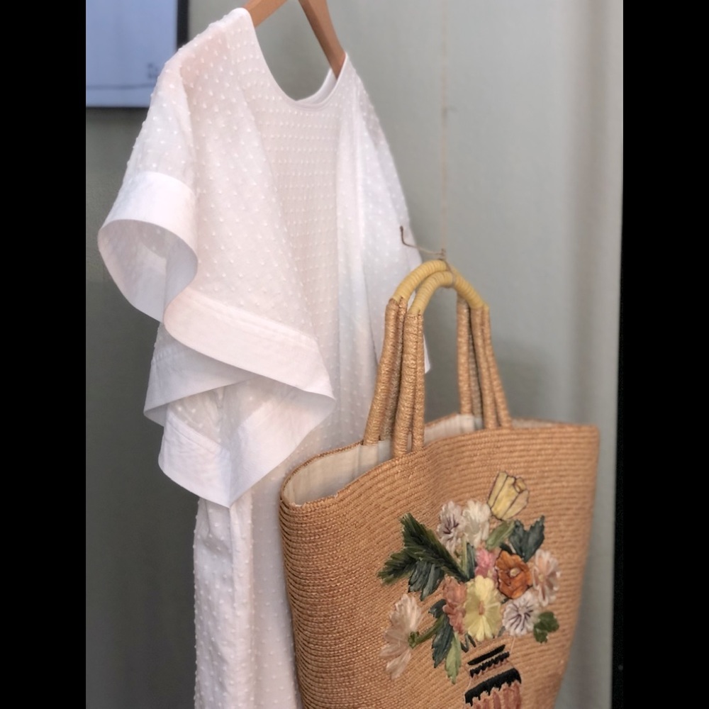 J. CREW Flutter Sleeve White Dress Sz 00